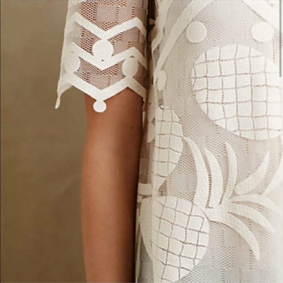 Anthropologie HDin Paris Pineapple Lace Top.Medium - Picture 9 of 12